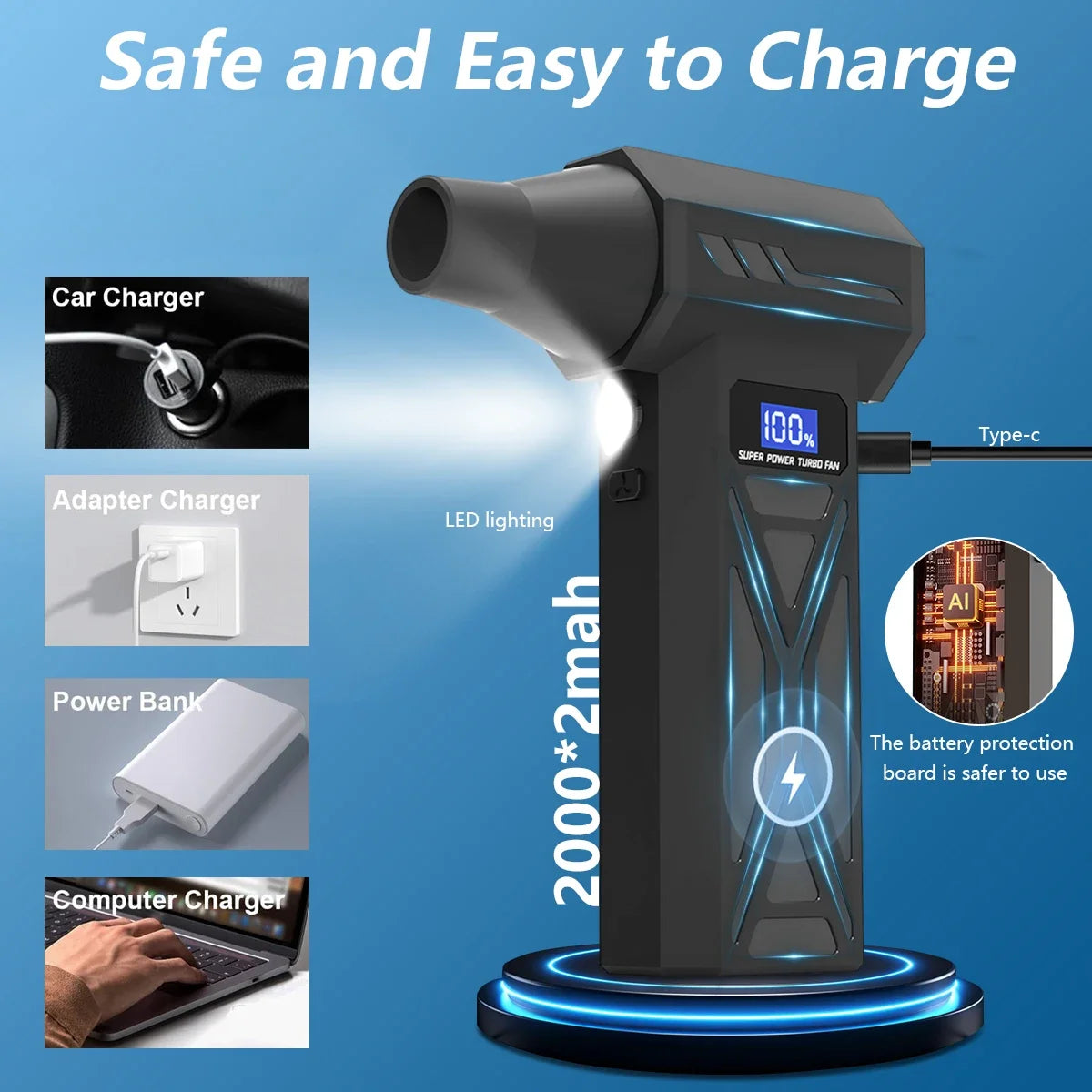 AirVolt Go Soplador Electrico Portatil